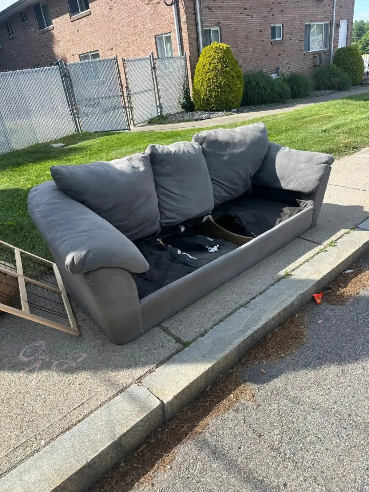 Couch pickup before