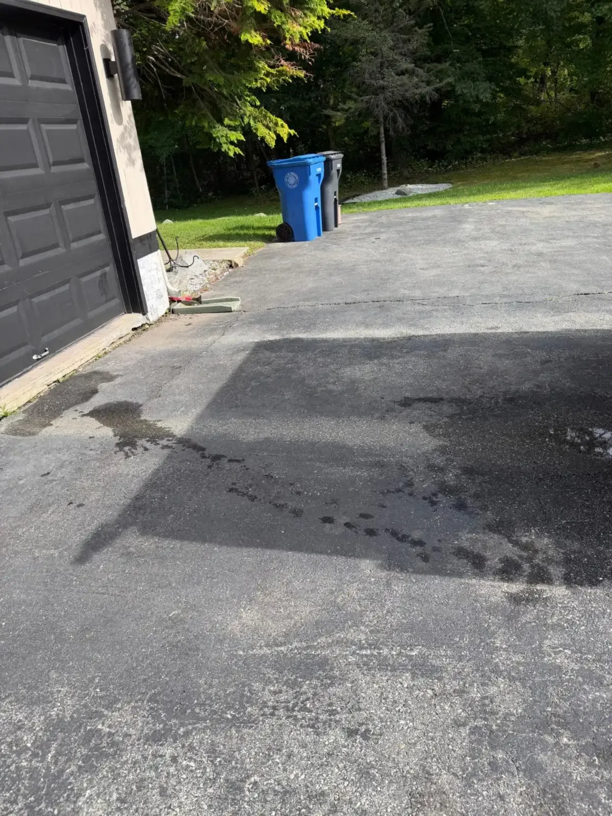 Garage driveway junk removal after